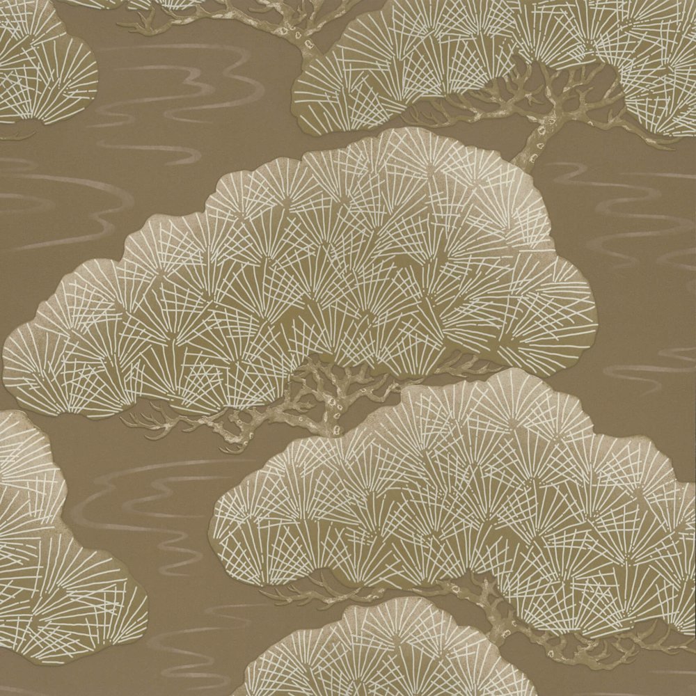Little Greene Tapete Pines – Golden Pine, 1 Rolle