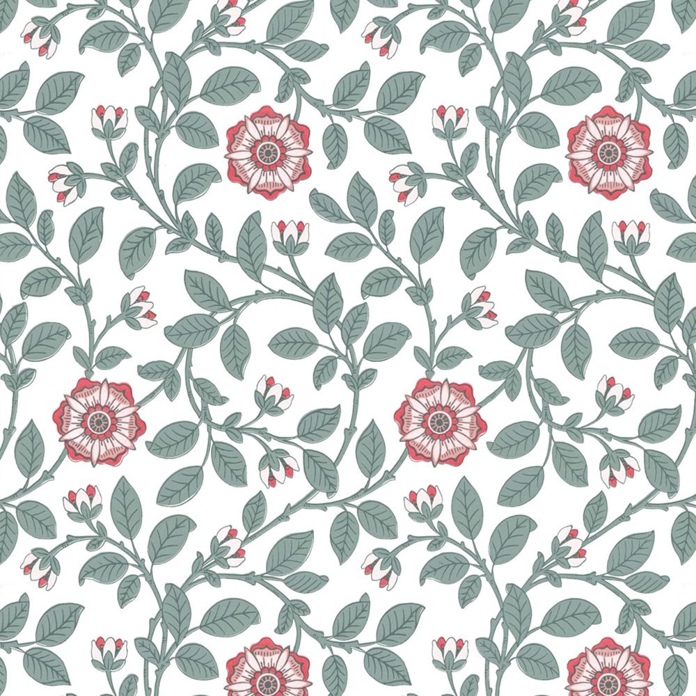 Little Greene Tapete Richmond Green – Dorcas, 1 Rolle