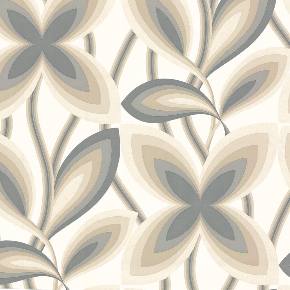 Little Greene Tapete Starflower – Platinum, 1 Rolle